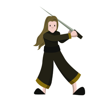 Pirate on White Backgroundのイラスト素材