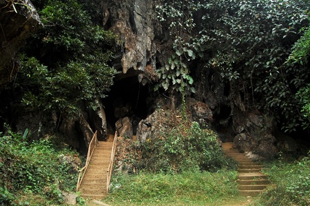 cave Laosの写真素材