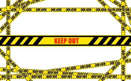 KEEP OUT tapeの写真素材