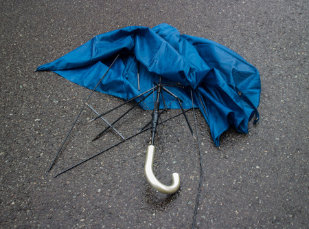 Broken umbrella