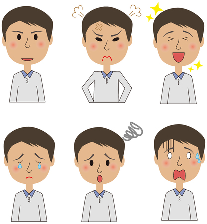 Dad look setのイラスト素材