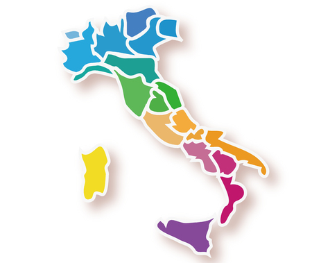 Italy mapのイラスト素材
