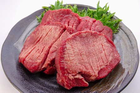 Thick slice beef tongueの写真素材