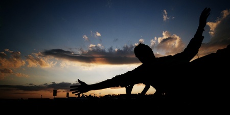 People on a Rock Event open airの写真素材