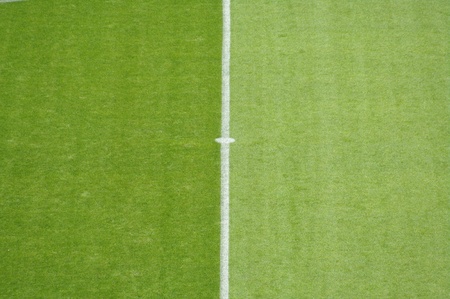 soccer field close-ups of markings of the fieldの写真素材