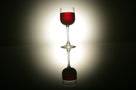 Wine collection  Red wine in glass studio shotの写真素材