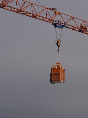 a crane of a building construction