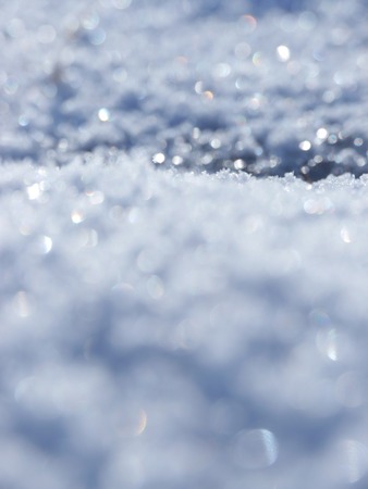 Snowflake light sunsetの写真素材