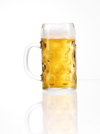 traditional Bavarian beer glass called Mass.の写真素材