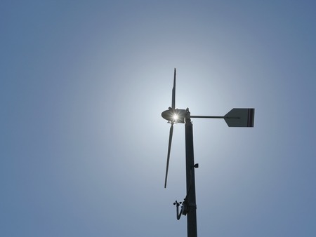 wind energy sun blue sky