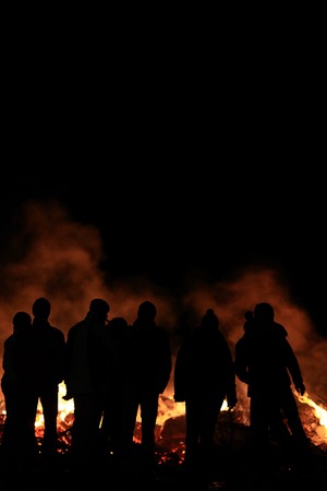 Walpurgis Night bonfireの写真素材