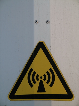 Various antenna against blue skyの写真素材