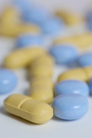 heap of colorful pills. medical backgroundの写真素材