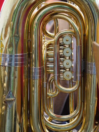 a golden tubaの写真素材