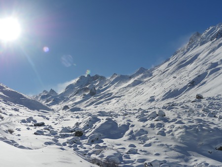 Alps mountain range in winter Alps mountain range in winter