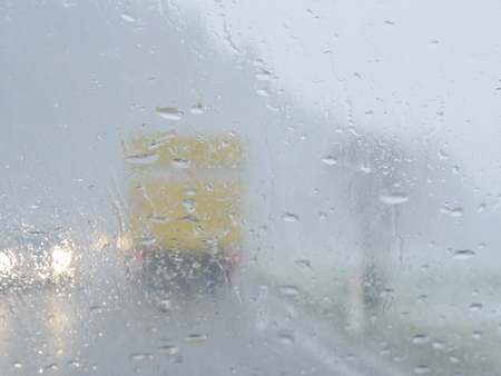 wet windshield