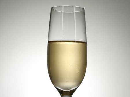 champagne glass isolatedの写真素材