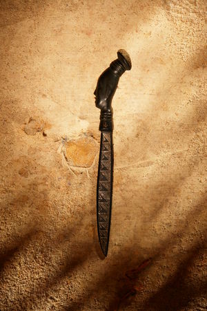 fetish stuff in the sandの写真素材