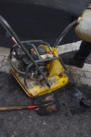 road works tarmac asphalt