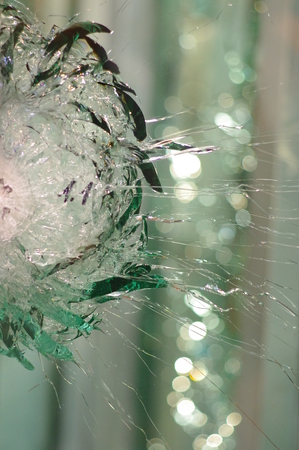 broken glass close-up
