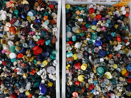 multi coloured buttons