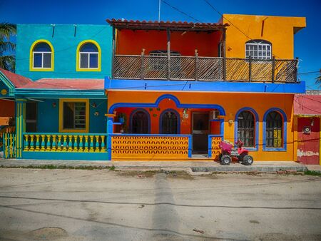 Colorful living houseの写真素材