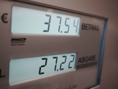 display fuel dispenserの写真素材