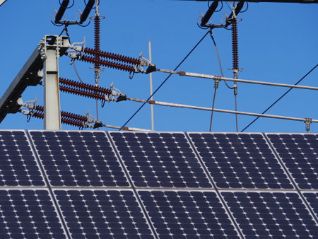 Solar panel is on top of a building