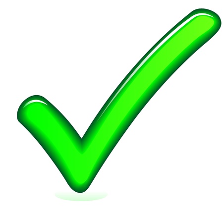 Approved sign greenのイラスト素材