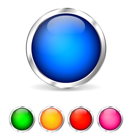 colorful buttonsのイラスト素材