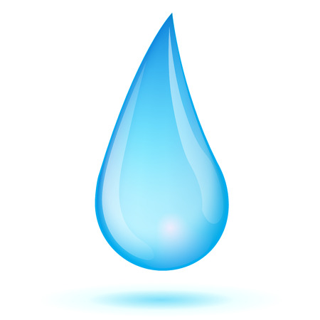 Vector illustration of drop water isolated on white backgroundのイラスト素材