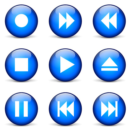 vector illustration of multimedia set icons on white backgroundのイラスト素材