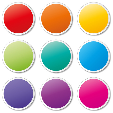 Vector illustration of tags set on white backgroundのイラスト素材