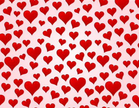 Vector illustration of small hearts background for love concept