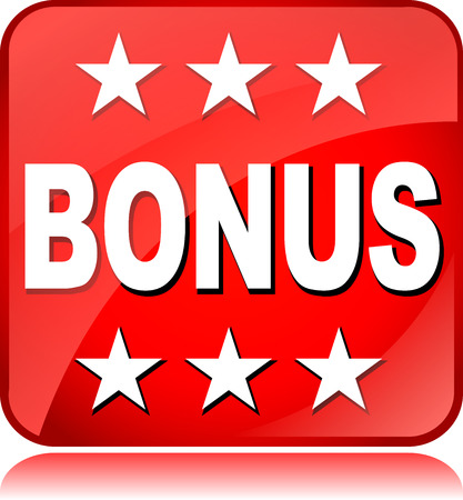 illustration of red square bonus design iconのイラスト素材