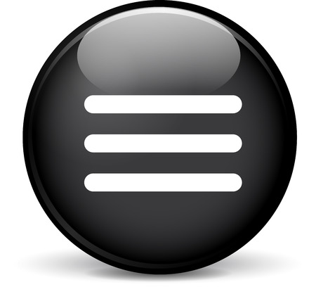 Illustration of expand modern design black sphere iconのイラスト素材