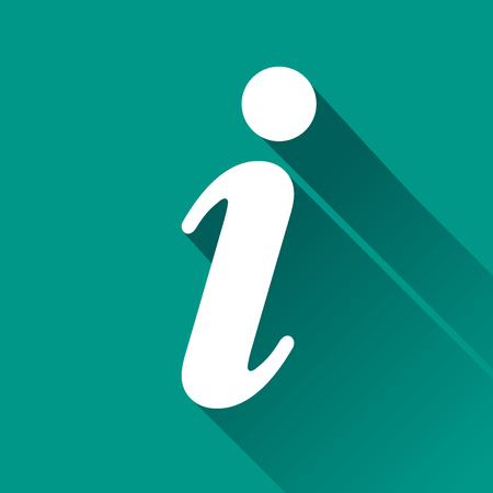 illustration of informations flat design icon isolatedのイラスト素材
