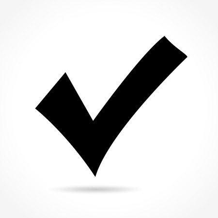 Illustration of check mark icon on white backgroundのイラスト素材