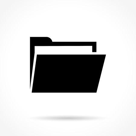 Illustration of folder icon on white backgroundのイラスト素材