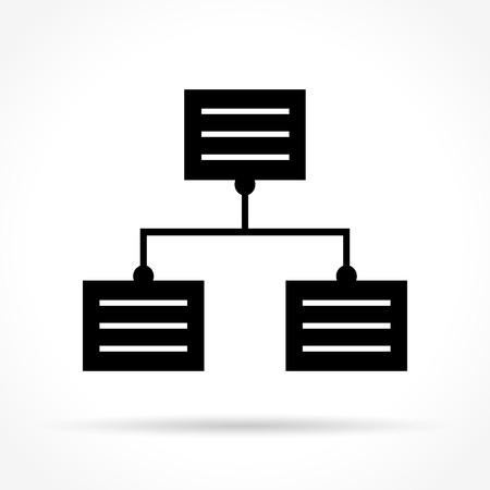 Illustration of data icon on white backgroundのイラスト素材