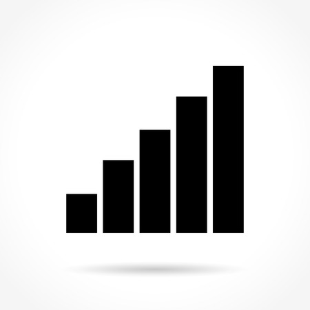 Illustration of signal icon on white backgroundのイラスト素材
