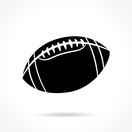 Illustration of american football icon on white backgroundのイラスト素材