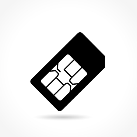 Illustration of smartcard icon on white backgroundのイラスト素材