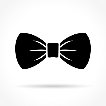 Illustration of bow tie icon on white backgroundのイラスト素材