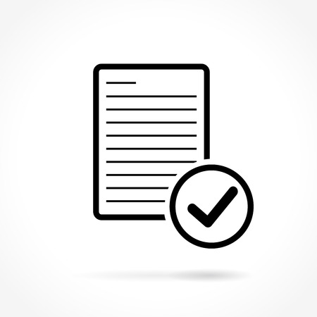 Illustration of document thin line icon designのイラスト素材