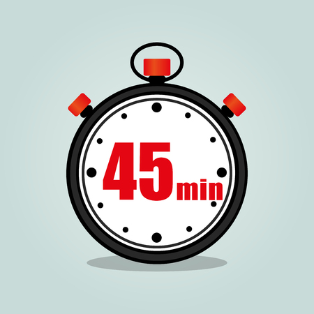Illustration of forty five stopwatch isolated iconのイラスト素材