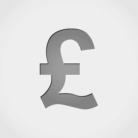 Illustration of pound grey iconのイラスト素材