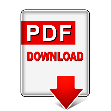 Illustration of pdf download icon on white backgroundのイラスト素材