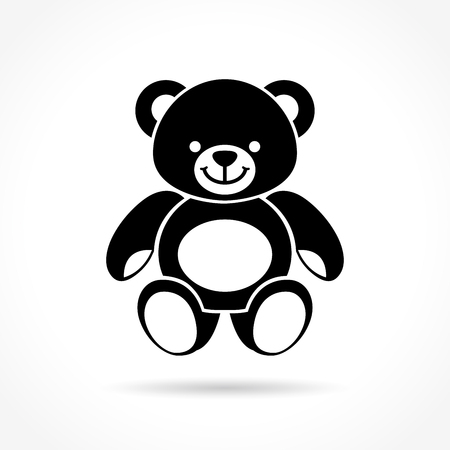 Illustration of teddy bear on white backgroundのイラスト素材
