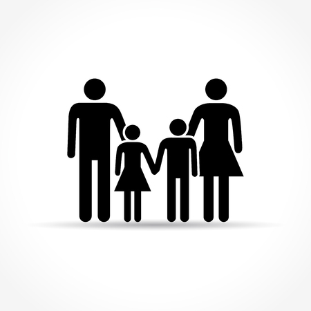 Illustration of family icon.のイラスト素材